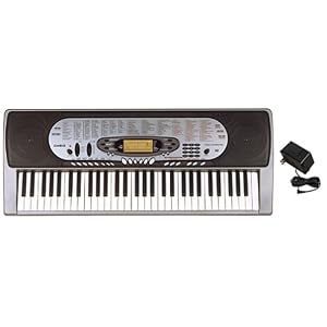Casio CTK-573 61-Note Touch Sensitive Keyboard with Adapter and Song Books by 