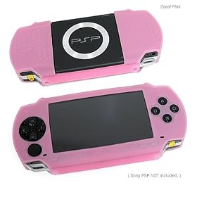 Sony PlayStation Portable (PSP) FlexiSkin - The Soft Low-Profile Case (Coral Pink)