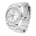 Geneva Platinum Mens Metal Link Watch - 9"