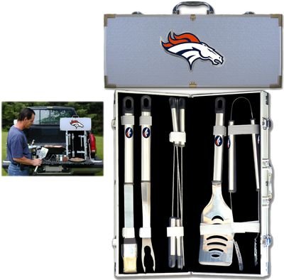 Denver Broncos 8pc. BBQ Set w/Case