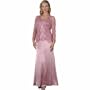 Rose Crochet Formal Evening Dress and Jacket - Mother of Bride & Groom Dress. Mothers Dress Gown. Womens Long Evening Gown by Sean Collection (7317)