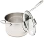 Emerilware Stainless 4-Quart Covered Saucepan with Loop Handle