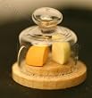 Miniature Glass Domed Cheese on a Board