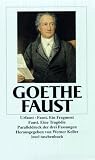 Faust. Urfaust. Faust. Ein Fragment. Faust. Eine Trag�die: Paralleldruck der drei Fassungen: Zwei B�nde in Kassette. (insel taschenbuch) - Johann Wolfgang Goethe