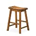 Oak 29" Scoop Stools - Set of 2