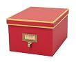 cargo Atheneum Photo/Supply Box, Red, Set of 2
