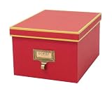 cargo Atheneum Photo/Supply Box, Red, Set of 2