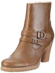 ESPRIT Stella Fur Bootie X10410, Damen Stiefel, Braun (dark beach 284), EU 40