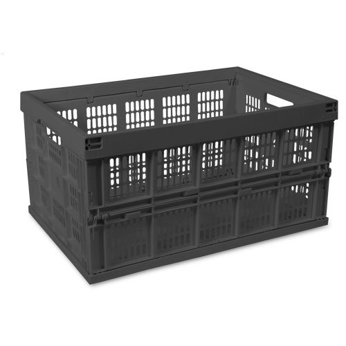 Heavy Duty Collapsible Crate - Black