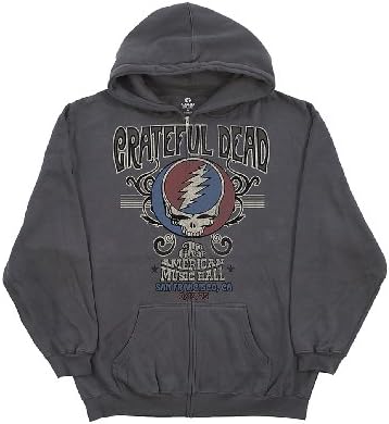 Grateful Dead Amer Music Hall Zip Hood Hoodie, XX-Large