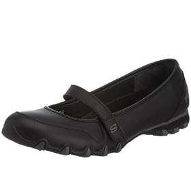Skechers Women's Bikers Melodical Mary Jane Flat