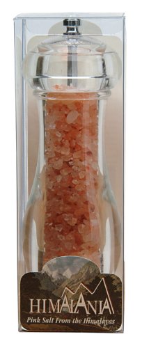 Himalayan Pink Salt From The Himalayas, Himalayan 13.47 oz in refillable grinder by Crystal Sea Salt