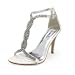 Women's Leatherette Upper Stiletto Heel Pumps Sandals With Rhinestone Wedding Bridal Shoes / Party Shoes