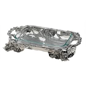 Arthur Court Elephant Oblong Casserole with 3-Quart Pyrex by Arthur Court Designs