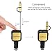 Car Charger,GoldFlower 4.8A/24W 2 Smart Port Car Charger with 3ft Long Retractable cord 2 in 1 Charging Connector Compatible to iPhone 6S/6s Plus,Galaxy S6 / S6 Edge Portable(Black-gold)
