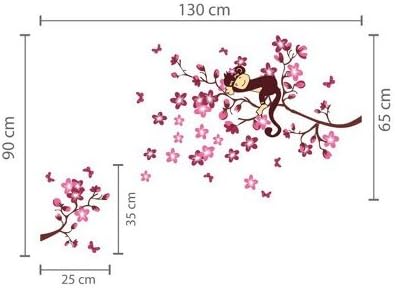 Sky Buddy Monkey sleeping Mural Art Decal Wall Stickers