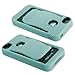 Reiko Slick and Durable Protective Case with Belt Clip for iPhone 5 - Retail Packaging - Blue