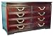 Jewelry : Contemporary Asian Jewelry Chest / Box (horizontal) - rosewood, 8 fabric lined drawers