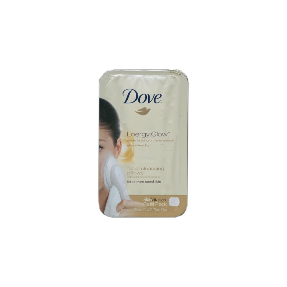 Dove Energy Glow Brightening Facial Cleansing Pillows 3 Pack 14