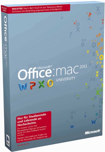 Microsoft Office Mac University 2011 deutsch - Berechtigungsnachweis erforderlich