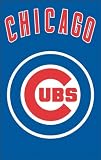 Chicago Cubs 2-Sided Applique Banner Flag