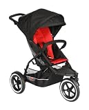 Phil And Teds - EX11 - Poussette Explorer - Noir / Rouge
