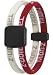 Jewelry : Trion:Z Dual Loop Bracelet - White/Red - Large (7.9")