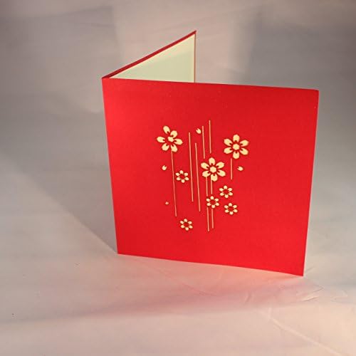 3D Pop Up Triple Lotus Flower Greeting Card. Beautiful Thank You, Gift, Love, Valentine, Invitation, Baby, Wedding etc. Cards from Love Our Gifts. Ships Quickly from New York.