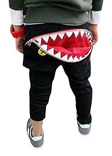 Sweety, Boy's / Girl's Harem Style Pull-On Super Soft Sweat Pants Zipped Trousers