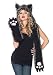 Leg Avenue Unisex - Adult Plush Wolf Hood