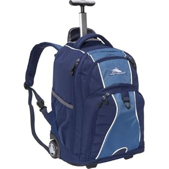 High Sierra Freewheel Wheeled Book Bag Backpack