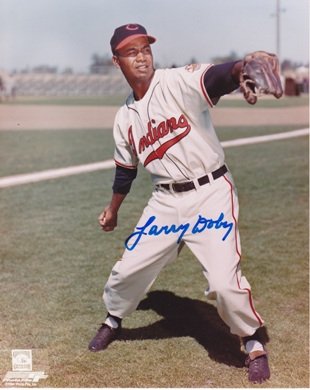Larry Doby Autographed Cleveland Indians 8x10 Photo