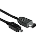 Hama - Connectique Multim�dia - C�ble FireWire 400 (IEEE 1394), 4 broches m�les <--> 6 broches m�les Noir - 2.00 m
