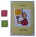 A4 Plastic Visual ASD Traffic Light Behavior Warning Board (Picture Communication Symbols)