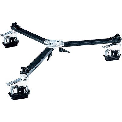 Manfrotto114MV Cine/Video Deluxe Dolly for Tripods with Spiked Feet (#3198)