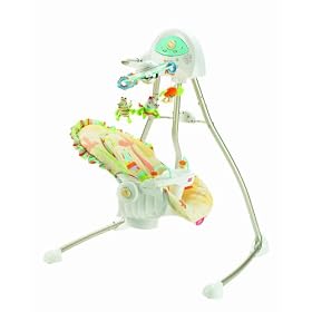 Fisher-Price Deluxe Open Top Cradle Swing - Alligator