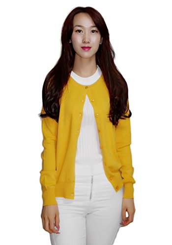 Uネック 薄手 オールシーズン 定番 UVカット ニットカーディガン (4色)