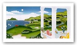 Seaside Golf by Thomas McKnight 17.75"x35.75" Art Print Poster