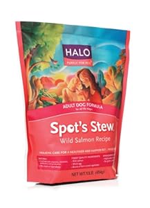 Halo Spot's Stew Natural Dry Dog Food, Adult Dog, Wild Salmon Recipe, 10-Pound Bag Halo Spot's Stew Natural Dry Dog Food, Adult Dog, Wild Salmon Recipe, 10-Pound Bag