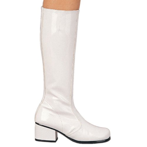 Sexy GOGO Boot Chunky Up White