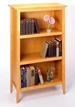 3 Tier Bookshelf in Honey Maple