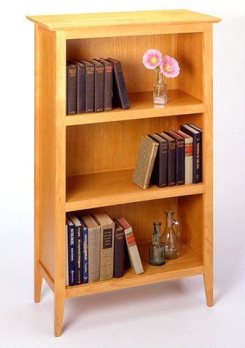 Toscana Style Hone Maple Finish 3-Tier Bookcase