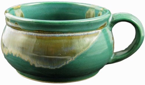 (1) One Individual - PRADO STONEWARE COLLECTION - Stacking / Stackable Soup, Chili, Stews Cups / Mugs / Bowls - Matte Green On Sale