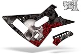 Guitar Hero 2 Faceplate Skin Xbox 360 - (Xplorer Guitar) Black Skulls