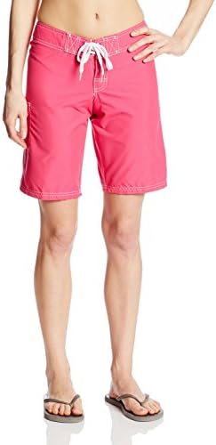 Black Glory Women's Basic Solid Marina Boardshort Pink 12