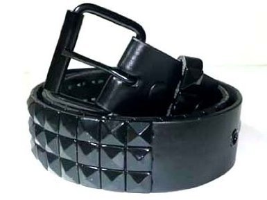 MENS/WOMENS BLACK STUDDED BLACK PUNK BELTS 30