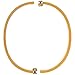 OMFEE Stainless Steel Designer Inspired Screw Head Oval Bangle Bracelet Rose gold 7mm Wide