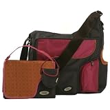 JJ Cole System Bag- Cocoa/Pink