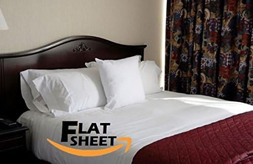 Deluxe Hotel Bedding, Premier KING FLAT Bed Sheet - White