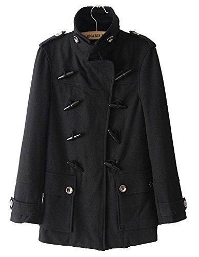 レディース  ダッフルコート  オリジナルBAGセット#802　ブラック 黒 レディースダッフル ダッフル コート シンプル ベーシック 定番